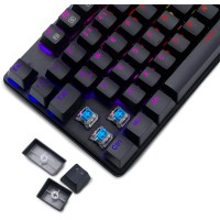 T-DAGGER Bora T-TGK313 Rainbow Gaming Mechanical Keyboard BLUE SWITCH