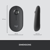 Logitech MK470 Slim Wireless Keyboard and Mouse Combo - Modern Compact Layout, Ultra Quiet, 2.4 GHz U