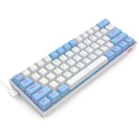 REDRAGON K617 FIZZ RED Switch RGB - WHITE/BLUE (60% KB) - ARABIC