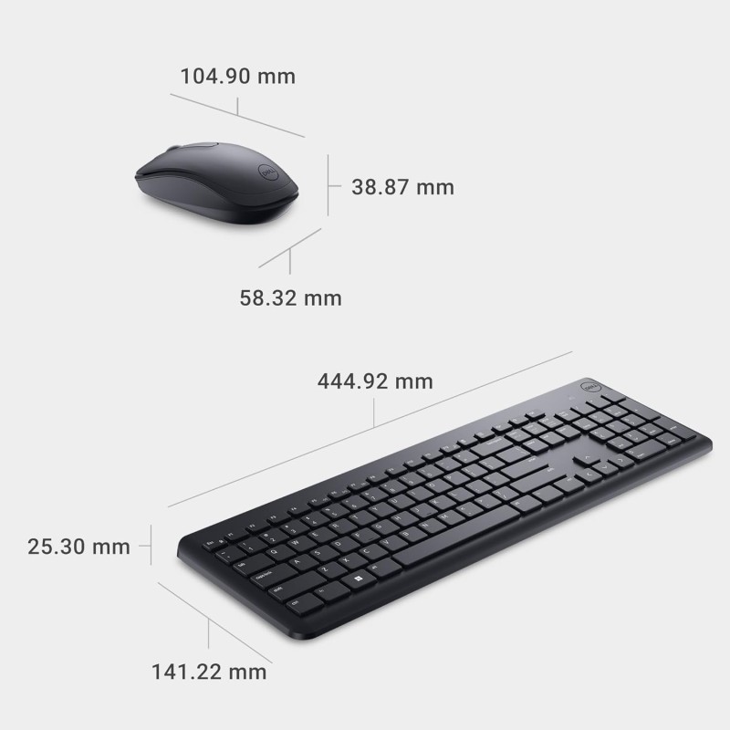 Dell Wireless Keyboard and Mouse - KM3322W
