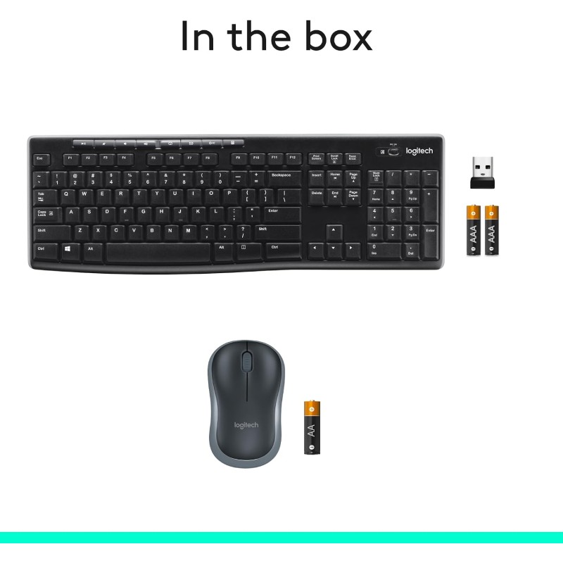 MK270 Wireless Keyboard and Mouse Combo - Logitech MK270 Wireless Keyboard and Mouse Combo - Logitech