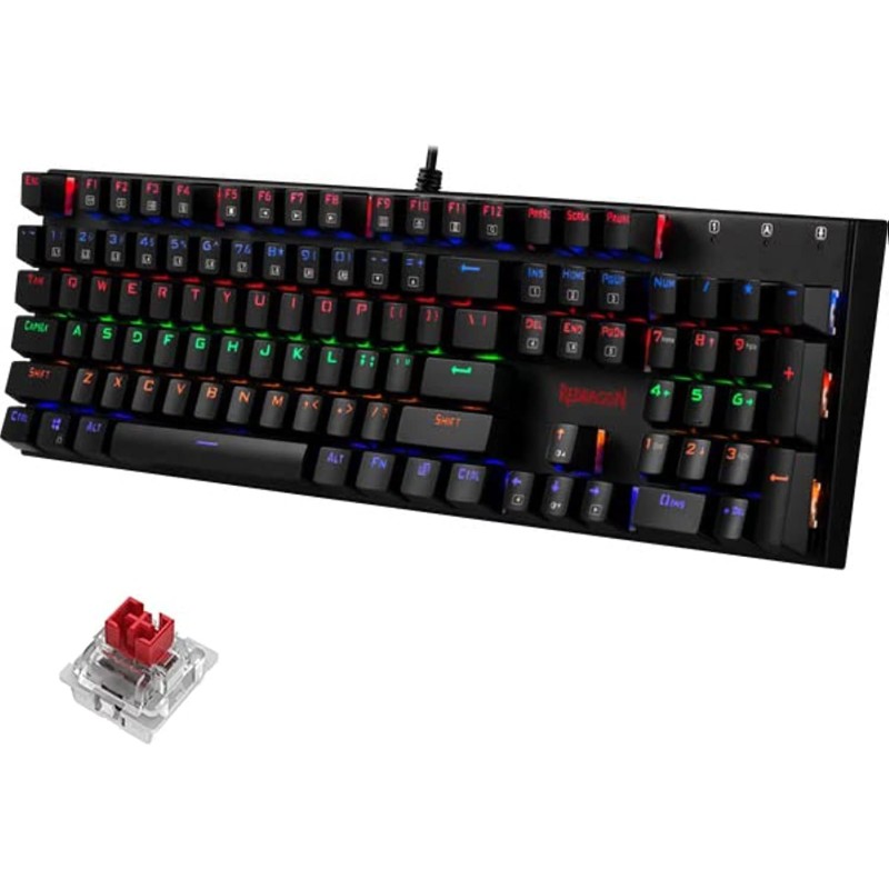 REDRAGON RUDRA K565E RAINBOW ELITE Backlight Mechanical Gaming - RED Switches
