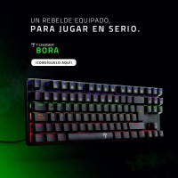 T-DAGGER Bora T-TGK313 Rainbow Gaming Mechanical Keyboard RED SWITCH
