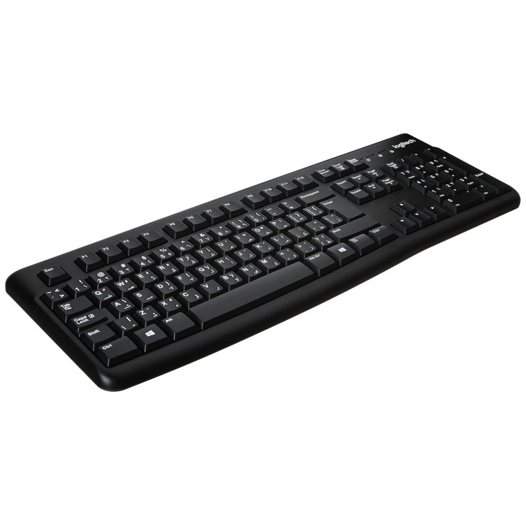 Logitech K120 Arabic Keyboard, Black Logitech K120 Arabic Keyboard, Black