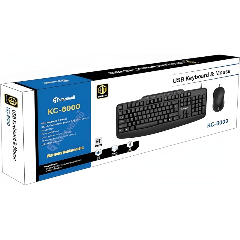 STANDARD USB Keyboard & Mouse KC-6000