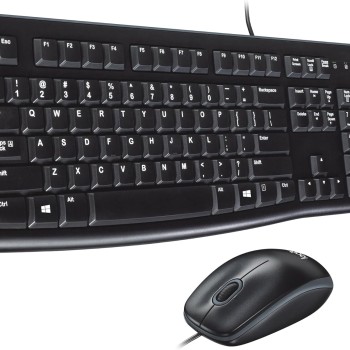 LOGITECH MK120 Corded Keyboard and Mouse Combo
