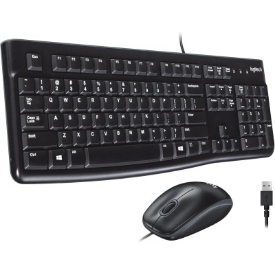 LOGITECH MK120 Corded Keyboard and Mouse Combo