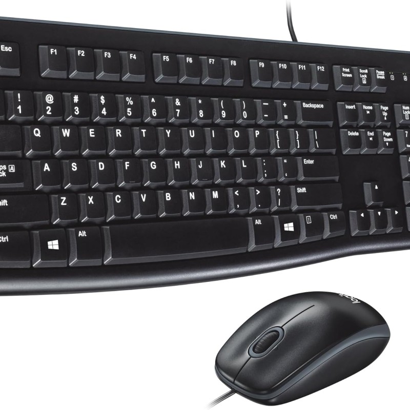 LOGITECH MK120 Corded Keyboard and Mouse Combo