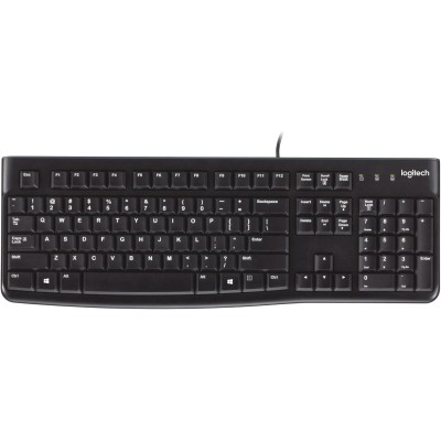 Logitech K120 Arabic Keyboard, Black