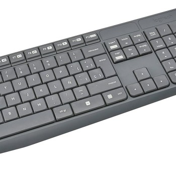 Logitech MK235 Wireless Keyboard and Mouse - Black