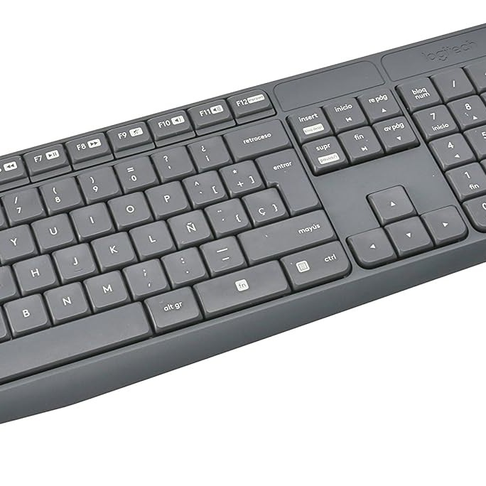 Logitech MK235 Wireless Keyboard and Mouse - Black