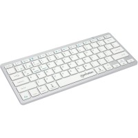 Manhattan Ultra Slim Dual-Mode Wireless Keyboard - 180566 - Silver / White