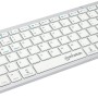 Manhattan Ultra Slim Dual-Mode Wireless Keyboard - 180566 - Silver / White