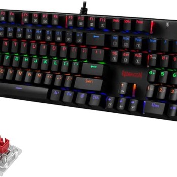 Redragon K565 Rudra Rainbow Mechanical Gaming Keyboard - Red Switch