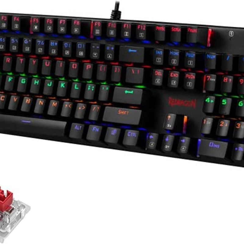 Redragon K565 Rudra Rainbow Mechanical Gaming Keyboard - Red Switch
