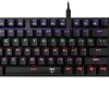 T-DAGGER Bora T-TGK313 Rainbow Gaming Mechanical Keyboard BLUE SWITCH
