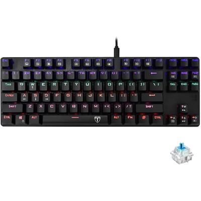 T-DAGGER Bora T-TGK313 Rainbow Gaming Mechanical Keyboard BLUE SWITCH
