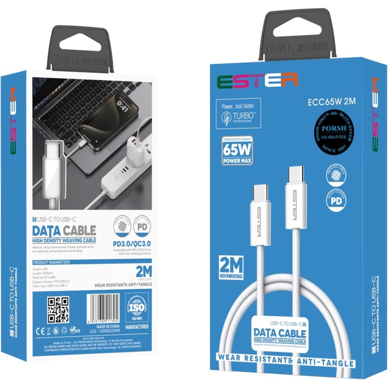 Ester Ecc65W 2m/Type C - Type C