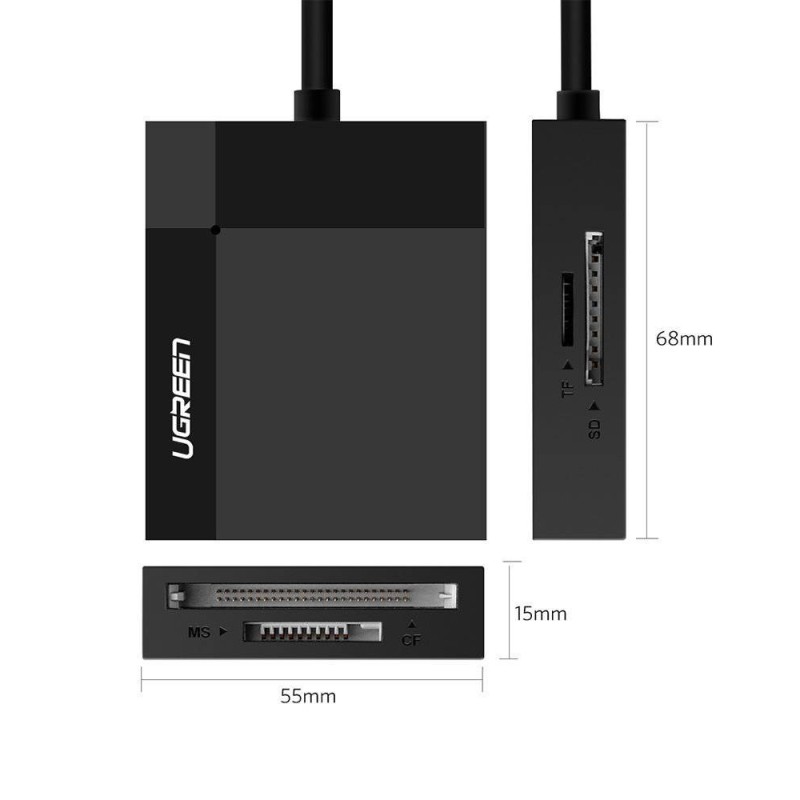 UGREEN 30333 50cm USB 3.0 All-in-One Card Reader – CR125