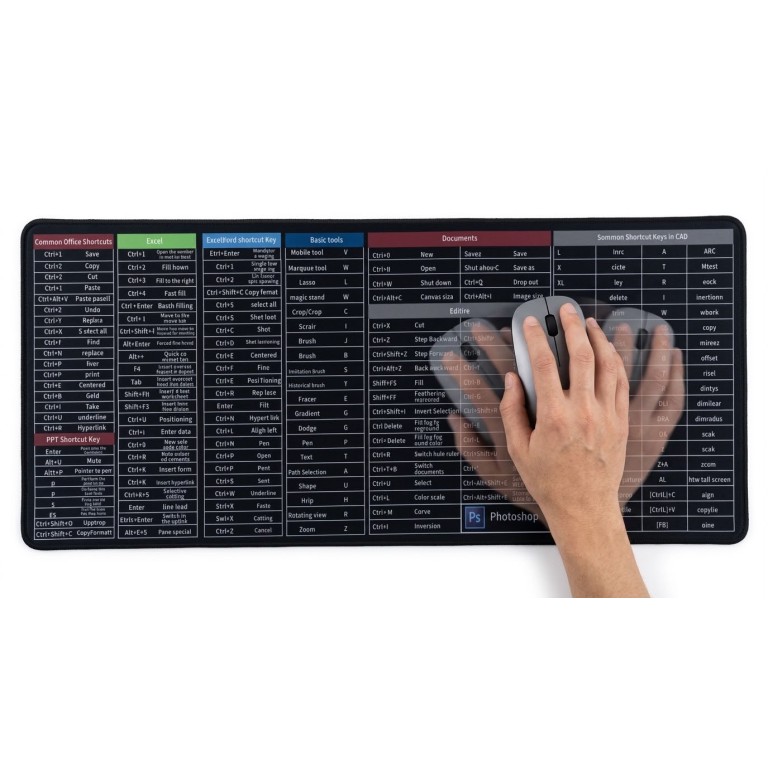 Pad mouse shortcut keys 30*70mm