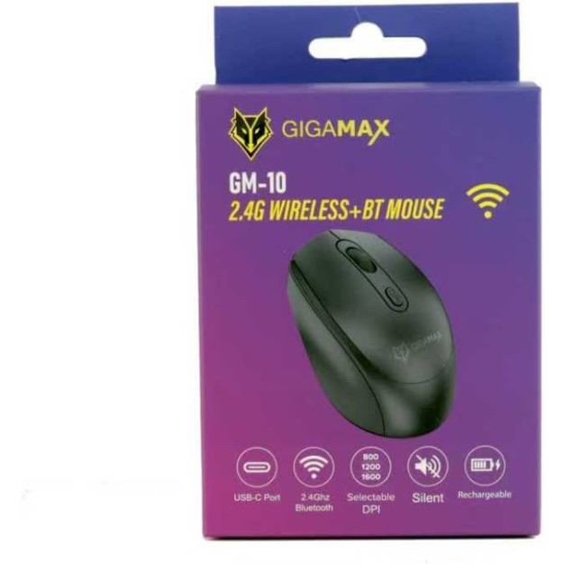 GIGAMAX GM-10 2.4G Wirless+BT mouse