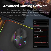 Redragon M601 Gaming Mouse RGB Backlit Wired Ergonomic 7 Button Programmable Mouse Macro Recording, Weight Tuning Set 7200 DPI for Windows PC (Black) Redragon M601 Gaming Mouse RGB Backlit Wired Ergonomic 7 Button Programmable Mouse Macro Recording, Weight Tuning Set 7200 DPI for Windows PC (Black)