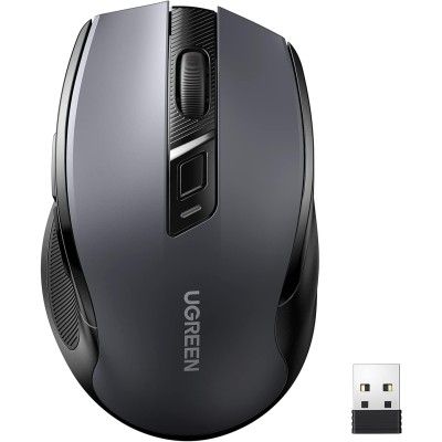 UGREEN 45012 Wireless Mouse 2.4GHz Ergonomic Mouse USB Receiver 5 Levels 1600 DPI,