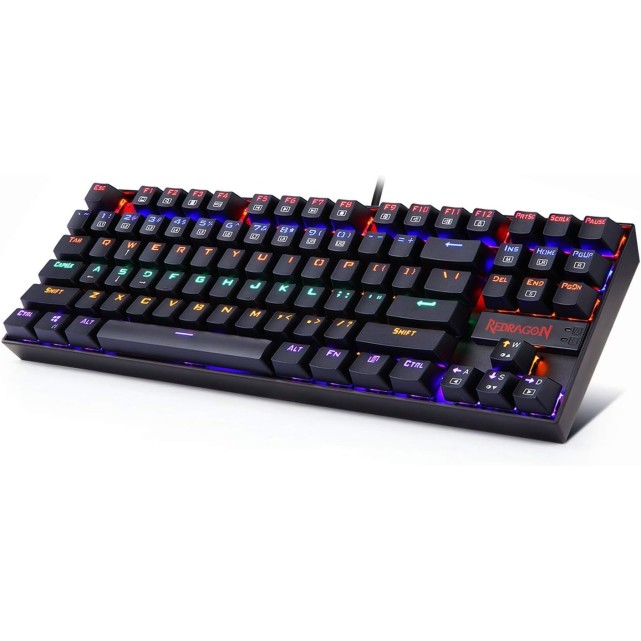 REDRAGON K552E Kumara Elite Rainbow Mechanical Gaming Keyboard Red Switch
