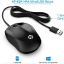 HP Wired Mouse 1000-4QM14AA - Black