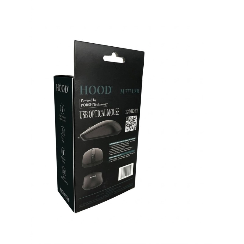 Hood M777 Wired USB Mouse,Black