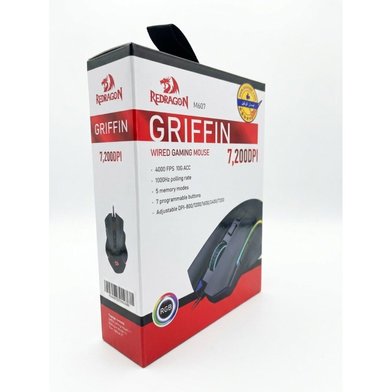 Redragon M607 Griffin 7200 DPI RGB Gaming Mouse