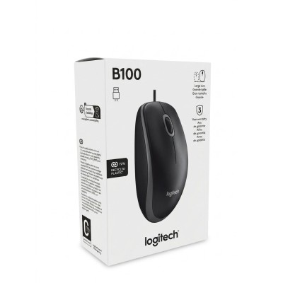 Logitech B100 Optical USB Mouse 910-003357