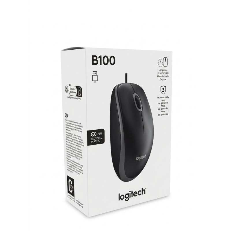 Logitech B100 Optical USB Mouse 910-003357 Logitech B100 Optical USB Mouse 910-003357