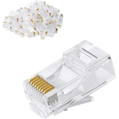 3com Modular Plugs Plastic Rj-45 UTP Cat6 Gold Plated – 100 Pcs