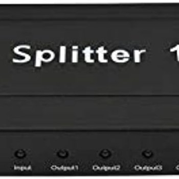 4-Port HDMI Splitter 2K 4K for TV, Monitor, Gaming Console, Laptop, PC
