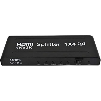 4-Port HDMI Splitter 2K 4K for TV, Monitor, Gaming Console, Laptop, PC