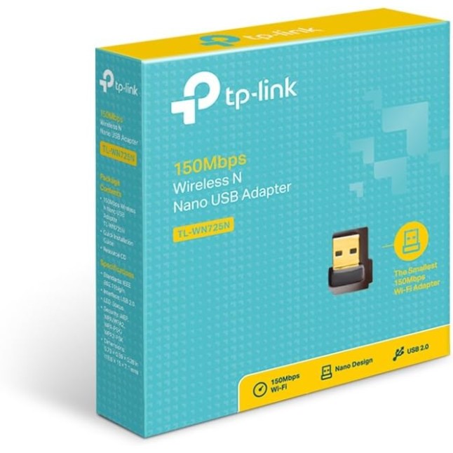 TP Link Tl-wn725n 150mbps Wireless N Nano Usb Adapter usb 2.0