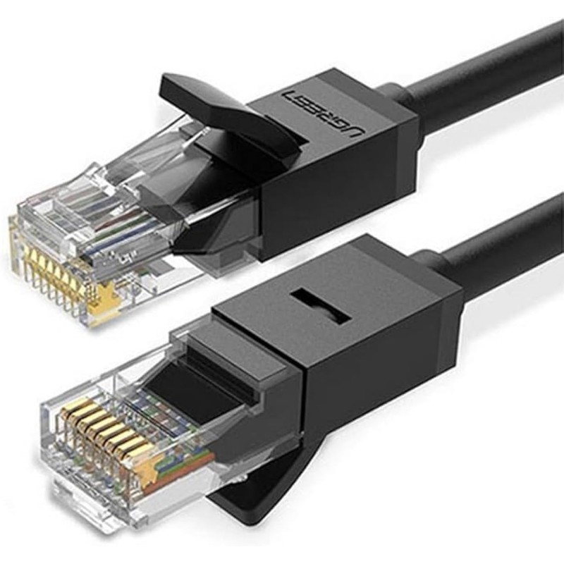 UGREEN NW102-20161 3M Cat 6 U/UTP Lan Cable with Gold-Plated conductor, 8-Core Twisted-Pair & Data Transmission Upto 1000MBPS - Black UGREEN NW102-20161 3M Cat 6 U/UTP Lan Cable with Gold-Plated conductor, 8-Core Twisted-Pair & Data Transmission Upto 1000MBPS - Black