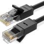UGREEN NW102-20161 3M Cat 6 U/UTP Lan Cable with Gold-Plated conductor, 8-Core Twisted-Pair & Data Transmission Upto 1000MBPS - Black