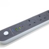 LEYENDA Power Strip Extension Cord, 5 Metre, 3 UK Sockets, 2 USB Ports, Type-C PD Port, Surge Protection