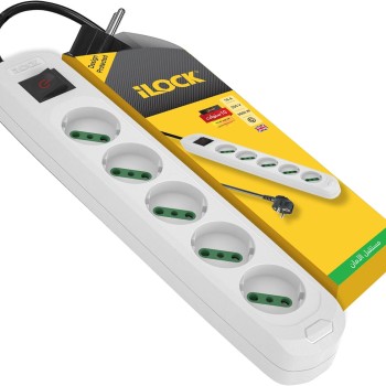 ILOCK ILOCK (5076) Schuko 16A power strip, 5 outlets without earthing 1.5 m