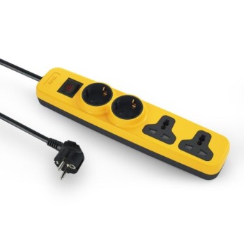 Ilock (5028)Power Strip 4 Outlets (2 Schuko Sockets + 2 Universal Sockets)
