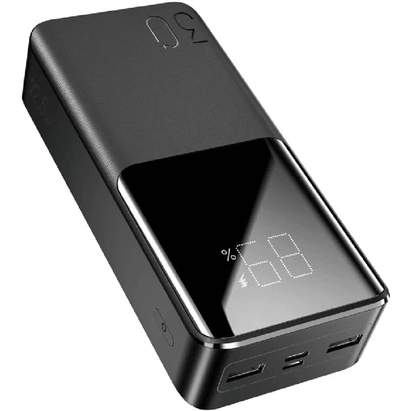 Joyroom JR-QP193 30000mAh 22.5W fast charging powerbank with LCD display - Black