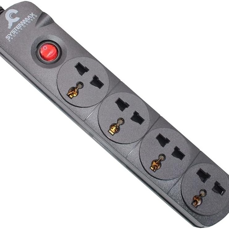 Systemmax Power Strip - 4 Sockets