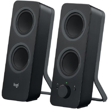 Logitech Z207 Wireless Bluetooth PC Speakers, Stereo Sound, 10 Watts Peak Power, 3.5mm Audio Input