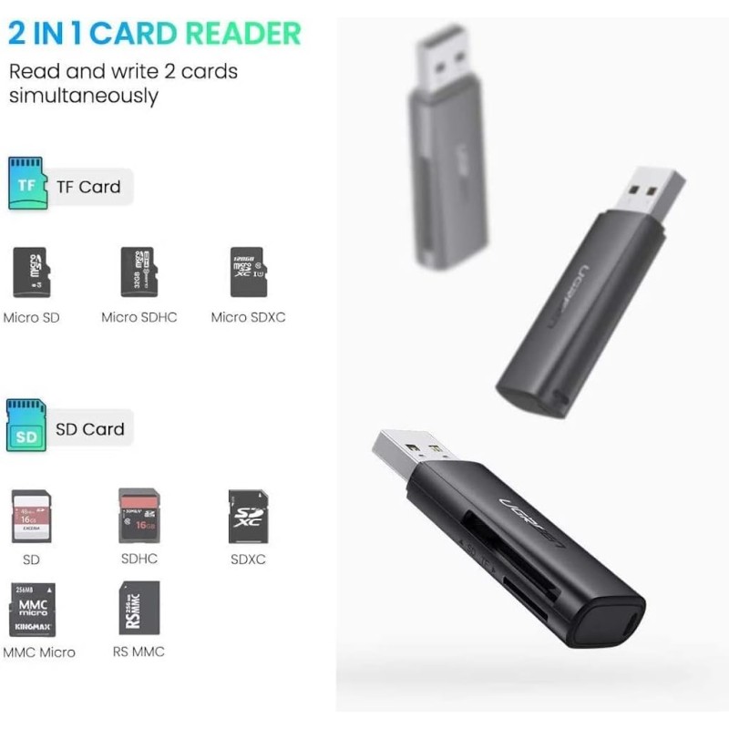 UGREEN 60722 USB3.0 Multifunction Card Reader