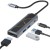 Redragon USB C Docking Station, 4-in-1 USB-C Hub, 4K@60HZ HDMI Adapter, Type C 100W Power Delivery, 2X USB 3.0, RGB Light