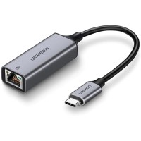 UGREEN (50737B)USB C to Ethernet Adapter, Gigabit Type C to RJ45 Thunderbolt 3 Network LAN Adapter Switch