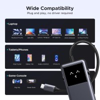UGREEN (35998) Uno 6 in 1 USB-C Hub with 10Gbps USB-C & USB-A Data Ports 4K@60Hz HDMI 