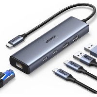 UGREEN 45320 6-in-1 C with 10Gbps Ethernet 2x USB-C 32 2x USB-A USB Hub